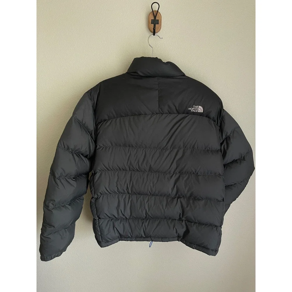 The North Face Nuptse 700 Puffer Jacket Mens XL Black Blue Excellent Down Coat